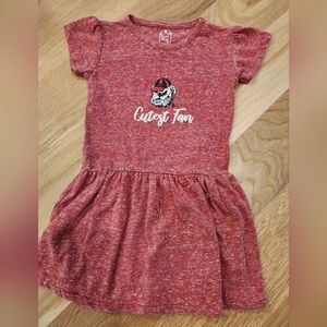 UGA Georgia Bulldogs- Red 2T Dress